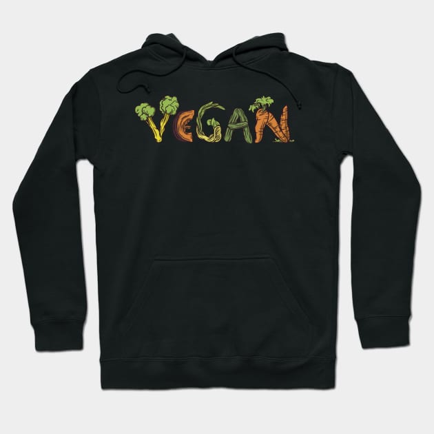 Vegan Art for Vegetarian Hoodie by Evoke Collective